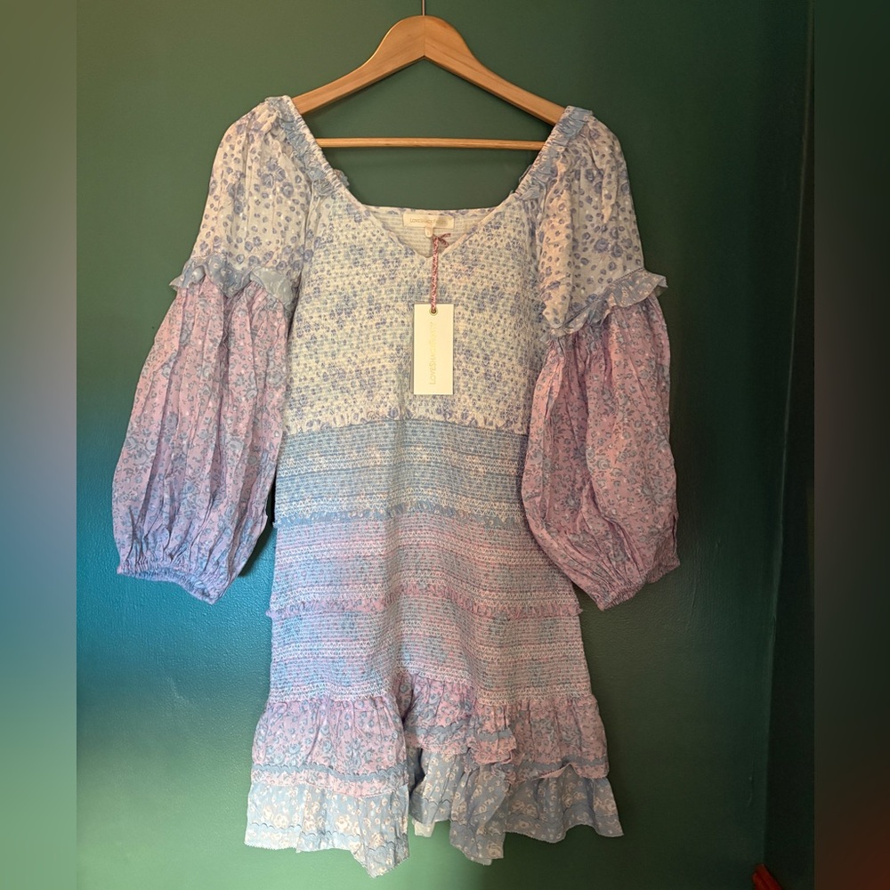 LoveShackFancy Ensley Puff Sleeve Dress